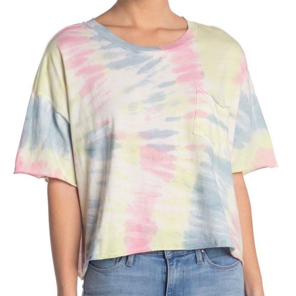 Nordstrom Abound Cropped Tie Dye Tee - Picture 5 of 5